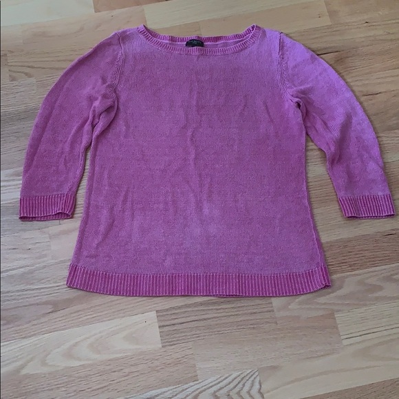 Talbots 💕💜 linen boatneck top - Picture 10 of 16